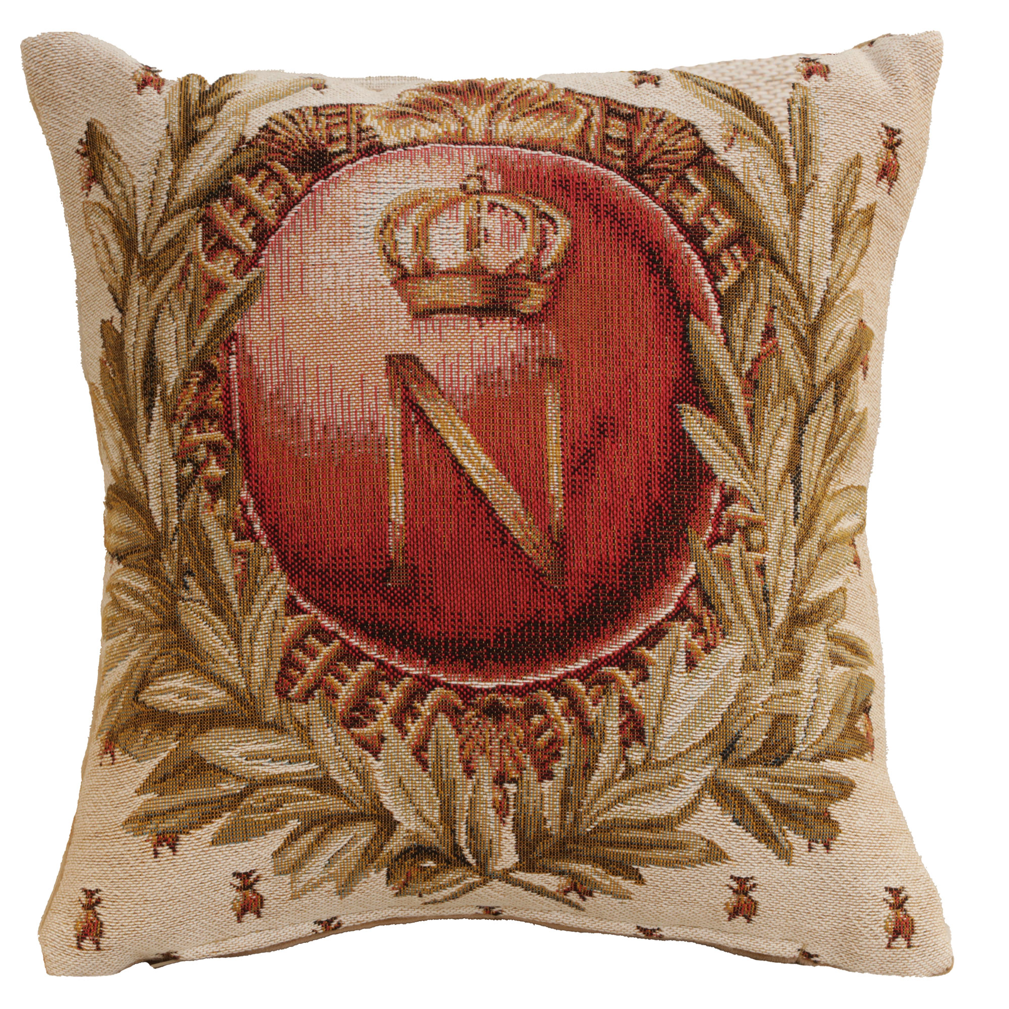 Throw Pillow Cover - Empire Napoleon I - Tapestry Woven Cushion Cover 14x14 in