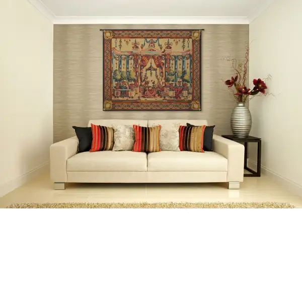 Les Baladins French Tapestry Medieval Tapestries
