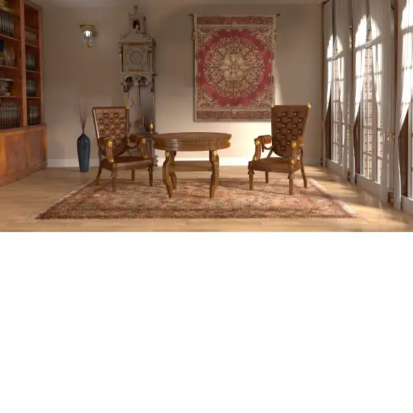 Les Rosaces in Red large tapestries
