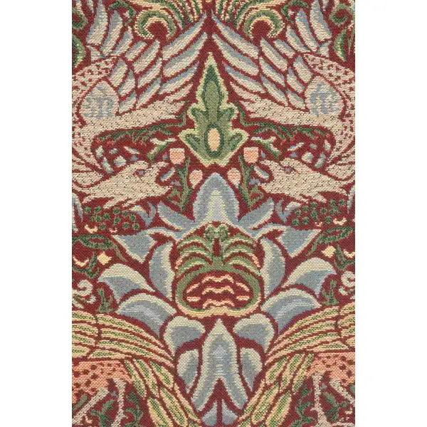 Peacock and Dragon Red by Charlotte Home Furnishings