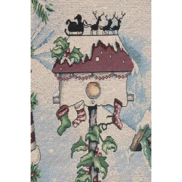There's Snow Place Like Home Fine Art Tapestry Holiday Tapestries