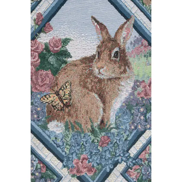 Spring Bunnies Fine Art Tapestry