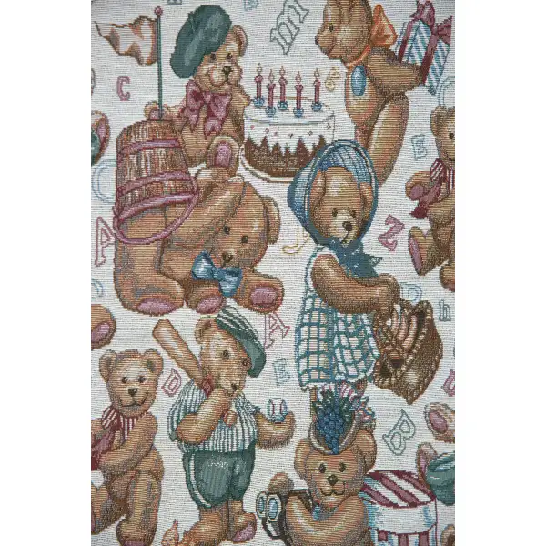 Tossed Teddies Fine Art Tapestry Children Tapestries