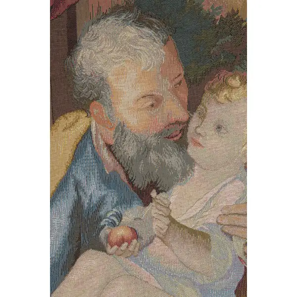 Joseph to the Child French Wall Tapestry Religious Tapestries