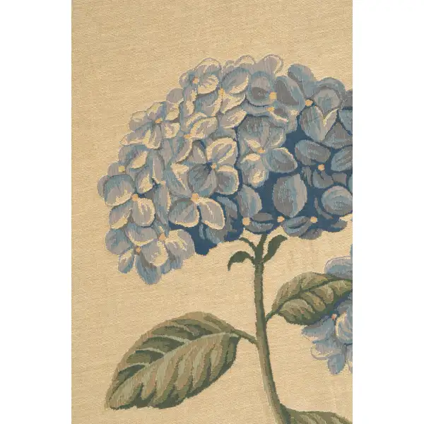 Blue Hydrangea Large Belgian Tapestry Wall Hanging Floral & Still Life Tapestries