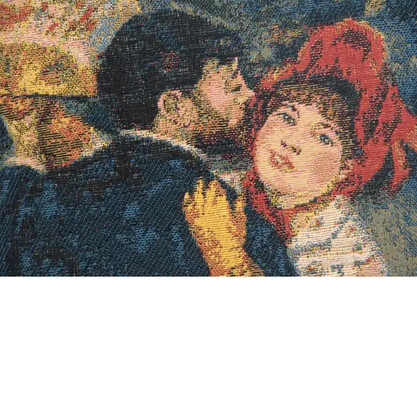 Danse A La Campagne Belgian Cushion Cover - 13 in. x 13 in. Cotton/Viscose/Polyester by Pierre- Auguste Renoir | Close Up 2