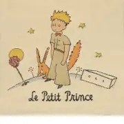 The Little Prince I Belgian Cushion Cover - 14 in. x 14 in. Cotton/Viscose/Polyester by Antoine de Saint-Exupery | Close Up 1