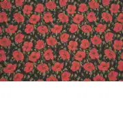 Red Poppies II Belgian Cushion Cover | Close Up 2