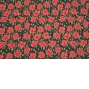 Red Poppies II Belgian Cushion Cover | Close Up 3