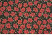 Red Poppies II Belgian Cushion Cover | Close Up 4