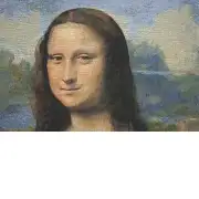 Mona Lisa II Belgian Cushion Cover | Close Up 3