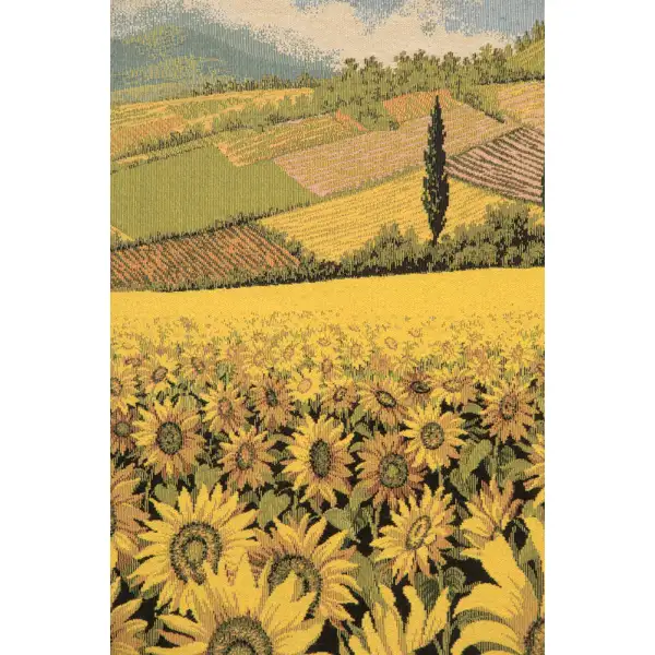 Tuscan Sunflower Wide Landscape european tapestries