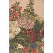 Floral Vase And Fruits Belgian Tapestry Wall Hanging - 37 in. x 36 in. Cotton by Jan Brueghel de Velours | Close Up 2