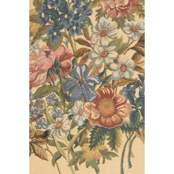 Caroline Gold Belgian Tapestry Wall Hanging Floral & Still Life Tapestries