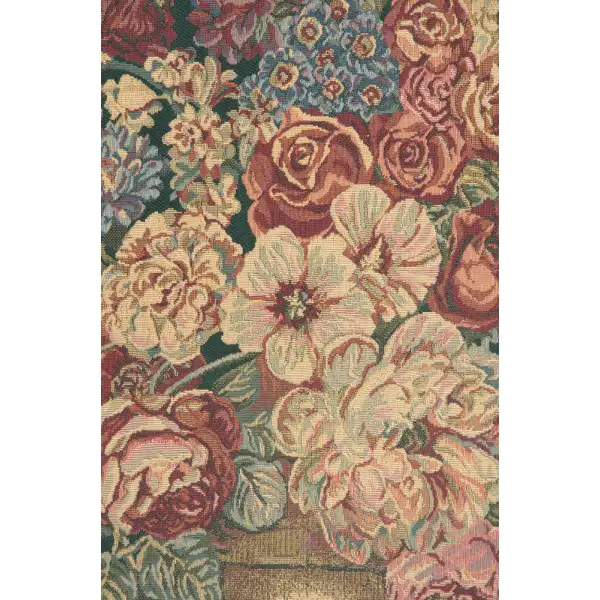 Vase on Green Mini European Tapestry Floral & Still Life Tapestries