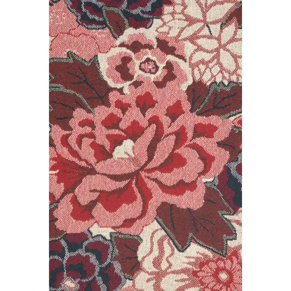Flowers In Red North America throws