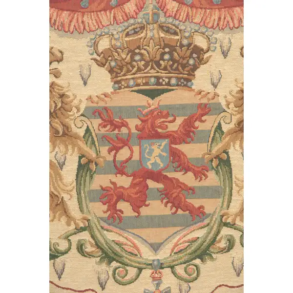 Lion Crest Beige Medium european tapestries