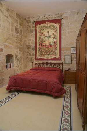 Monkey's Paradise II In Red European Tapestry Wall Hanging