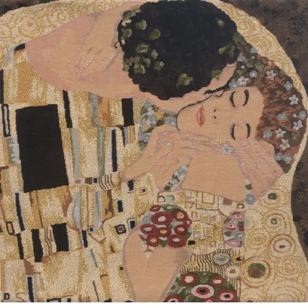 Klimt's Le Baiser Belgian Cushion Cover Romance & Myth Cushions
