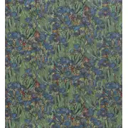 Iris by Van Gogh Large Belgian Cushion Cover | Close Up 1