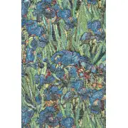 Iris by Van Gogh Large Belgian Cushion Cover | Close Up 2