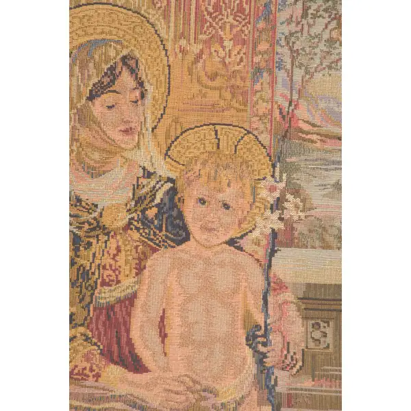 Madonna and Child Seated Belgian tapestries