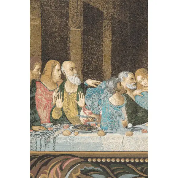 The Last Supper Italian with Border by Charlotte Home Furnishings