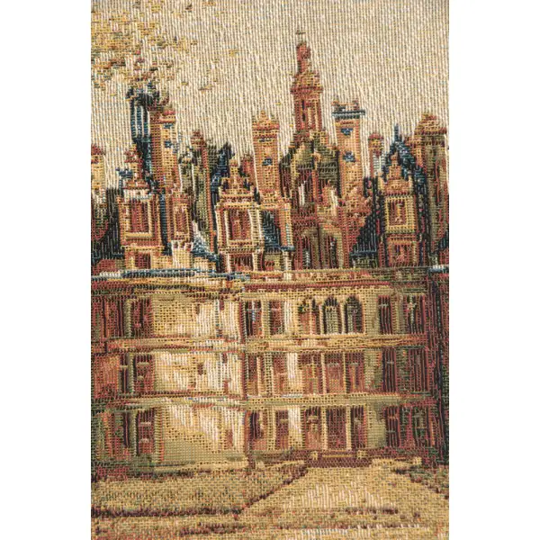 Chambord Castle Small Belgian Tapestry Wall Hanging Castle & Monument Tapestry
