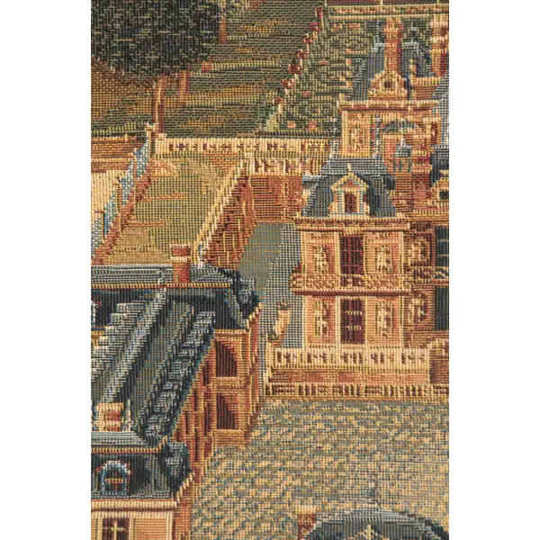 Versailles II Small Belgian Tapestry Wall Hanging Castle & Monument Tapestry
