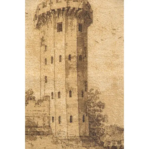 Castle Tower Belgian Tapestry Wall Hanging Castle & Monument Tapestry