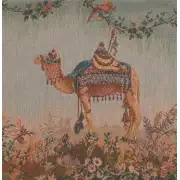 Camel Small Cushion - 14 in. x 14 in. Cotton by Jean-Baptiste Huet | Close Up 1