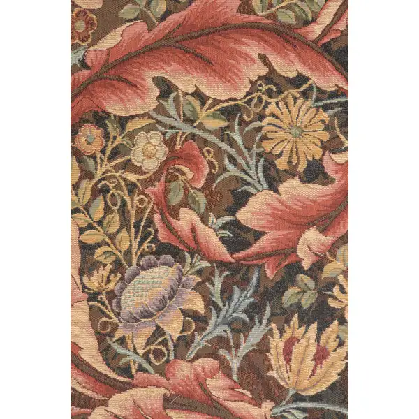 Acanthe Brown Large French Wall Tapestry Verdure Tapestries