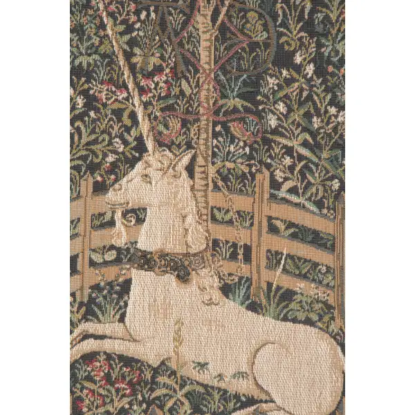 The Unicorn In Captivity tapestry pillows