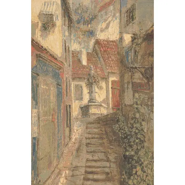 French Town Steps european tapestries