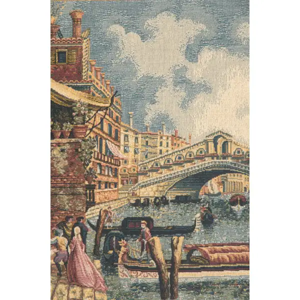Ponte Di Rialto II With Border wall art european tapestries