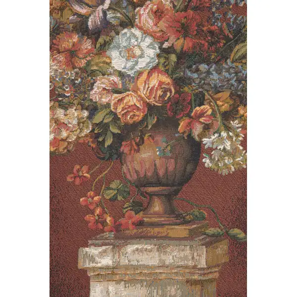 Bouquet Exemplar Red French Wall Tapestry Floral & Still Life Tapestries