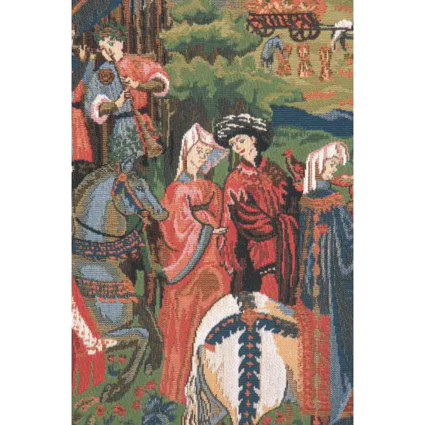 Duke of Berry I Belgian Tapestry Wall Hanging Hunting Tapestries