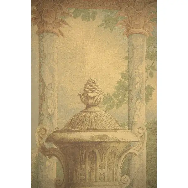 Urn with Columns Brown Small european tapestries