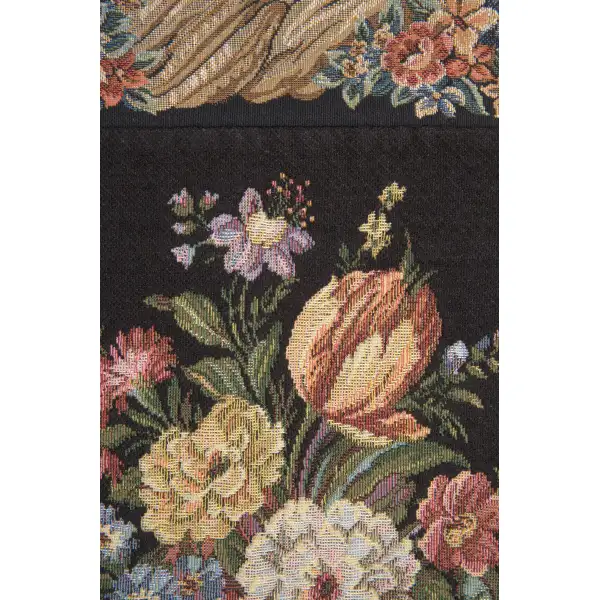 Bunch of Flowers Black european tapestries