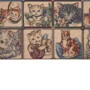 The Many Cats Italian Cushion | Close Up 2