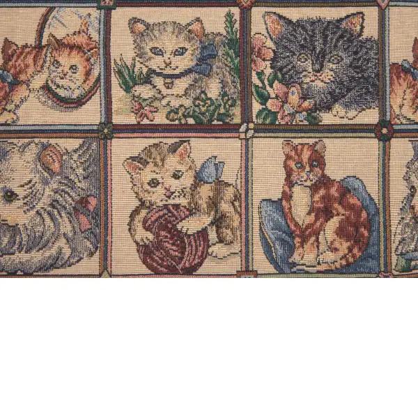 The Many Cats tapestry pillows