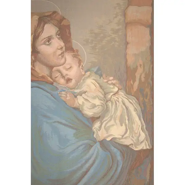 Madonna and Child with Border wall art european tapestries