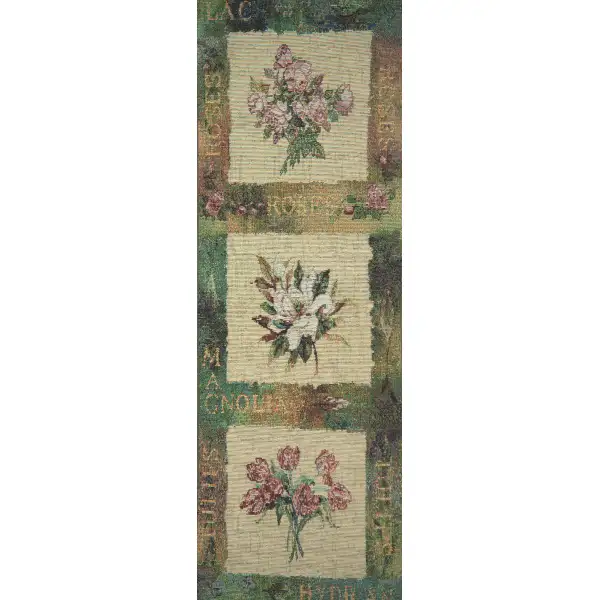 Flowers of Spring I Wall Tapestry Bell Pull