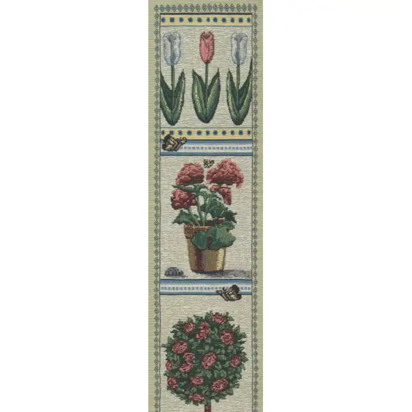 Garden Quilt Green Wall Tapestry Bell Pull