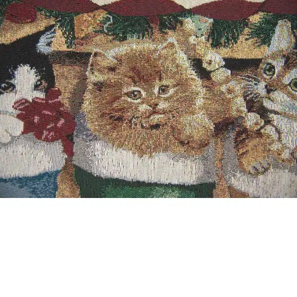 Cat Christmas Party Large North America table mat