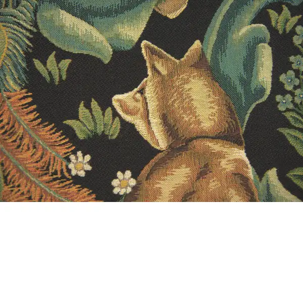 Wolf by William Morris tapestry pillows