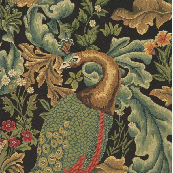 Peacock by William Morris european pillows