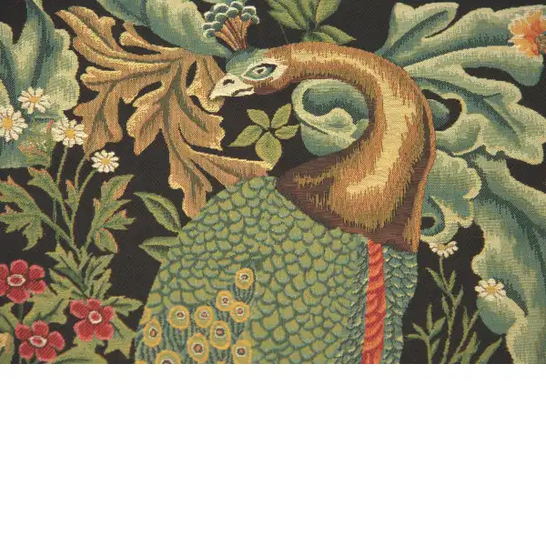 Peacock by William Morris tapestry pillows