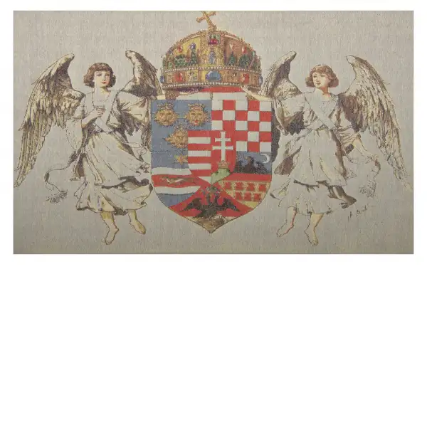 Hungary Coat of Arms Stretched Wall Tapestry