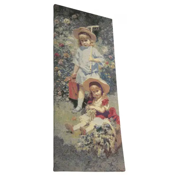 Garden Girls  Wall Tapestry Stretched